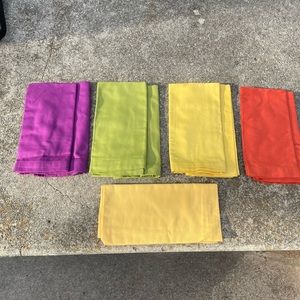 Mardi gras colors, cotton cloth napkins